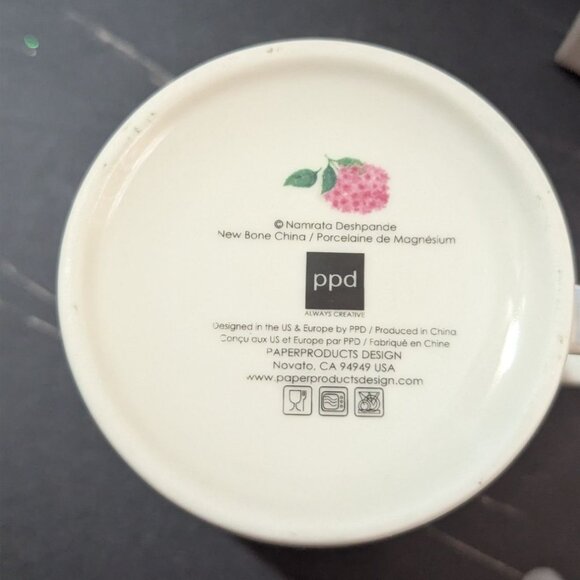 PPD Dynasty Bouquet Ceramic Trend Mug W/ Box 12 Oz Floral Design New Bone China - Picture 9 of 13